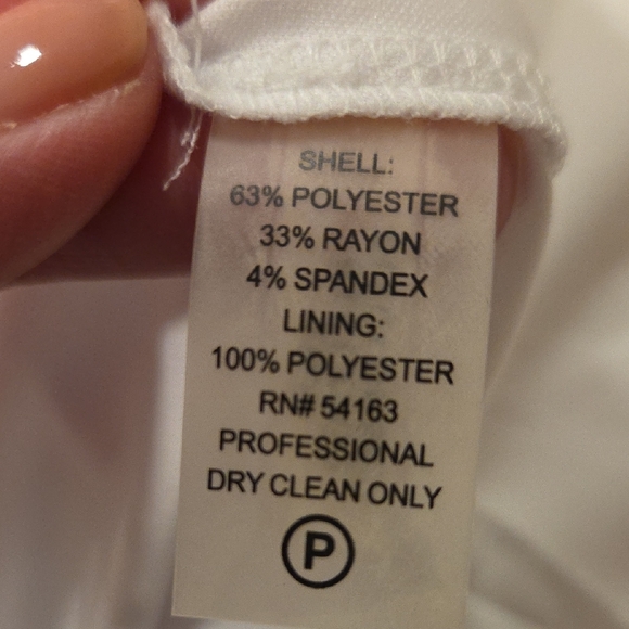 Calvin Klein White Sleeveless Dress Classic Style Size 6 - Picture 4 of 4